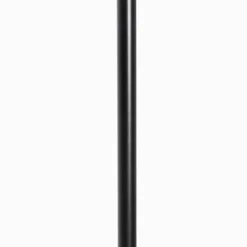 Vloerlamp zwart met goud met smoke glas 2-lichts - Zuzanna