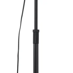 Vloerlamp zwart met goud 35 cm verstelbaar - Magnax