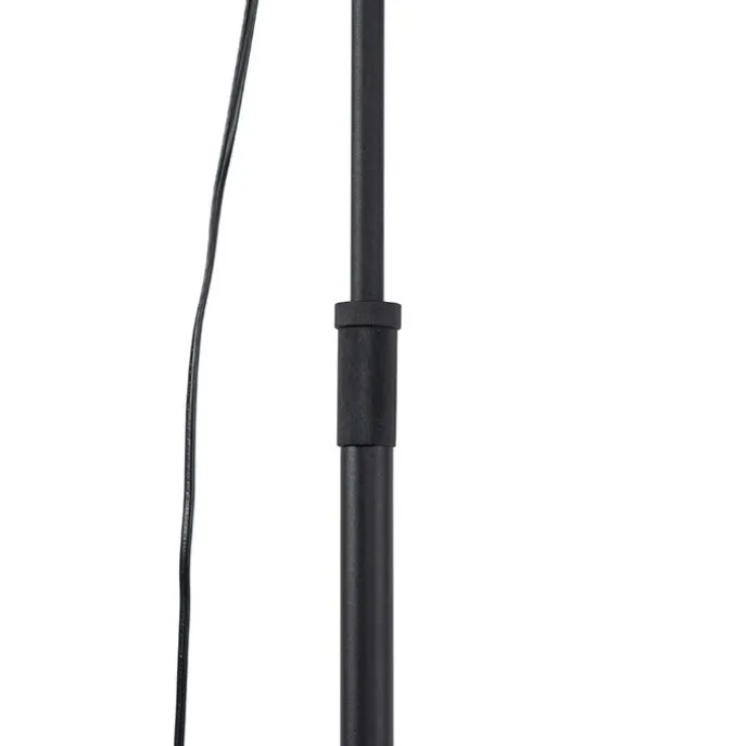 Vloerlamp zwart met goud 35 cm verstelbaar - Magnax