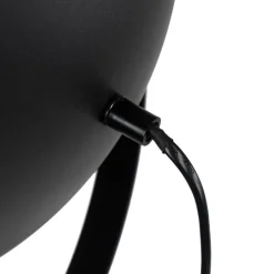 Vloerlamp zwart met goud 35 cm verstelbaar - Magnax