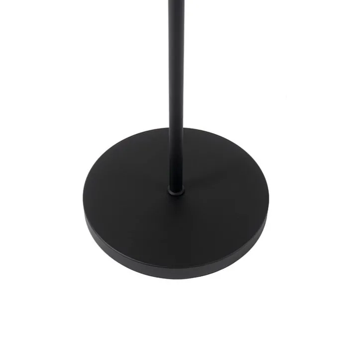 Vloerlamp zwart met goud 35 cm verstelbaar - Magnax