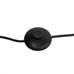 Vloerlamp zwart met goud 35 cm verstelbaar - Magnax