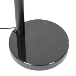 Vloerlamp zwart met goud met smoke glas 5-lichts - Zuzanna