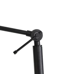 Vloerlamp zwart met kap lichtbruin 50 cm verstelbaar - Editor