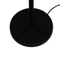 Vloerlamp zwart met velours kap brons 40cm - Simplo