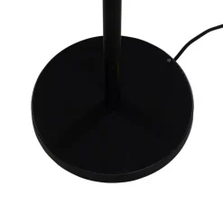 Vloerlamp zwart met velours kap bruin 40cm - Simplo