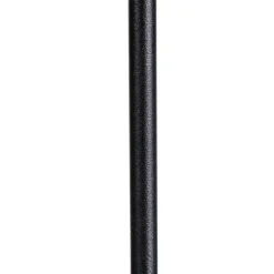 Vloerlamp zwart met velours kap vlinders 35 cm - Parte