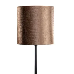 Vloerlamp zwart met velours kap krokodil 40cm - Simplo