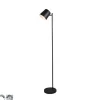 Vloerlamp zwart oplaadbaar incl. LED 4-staps dimbaar - Mateo