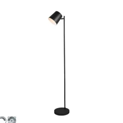 Vloerlamp zwart oplaadbaar incl. LED 4-staps dimbaar - Mateo
