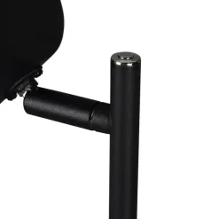 Vloerlamp zwart oplaadbaar incl. LED 4-staps dimbaar - Mateo