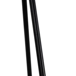 Vloerventilator tripod zwart incl. LED 3-staps dimbaar verstelbaar - Marleen