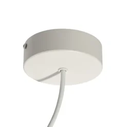 Voeding met ronde bevestigingsplaat voor 1-fase rail wit - Iconic