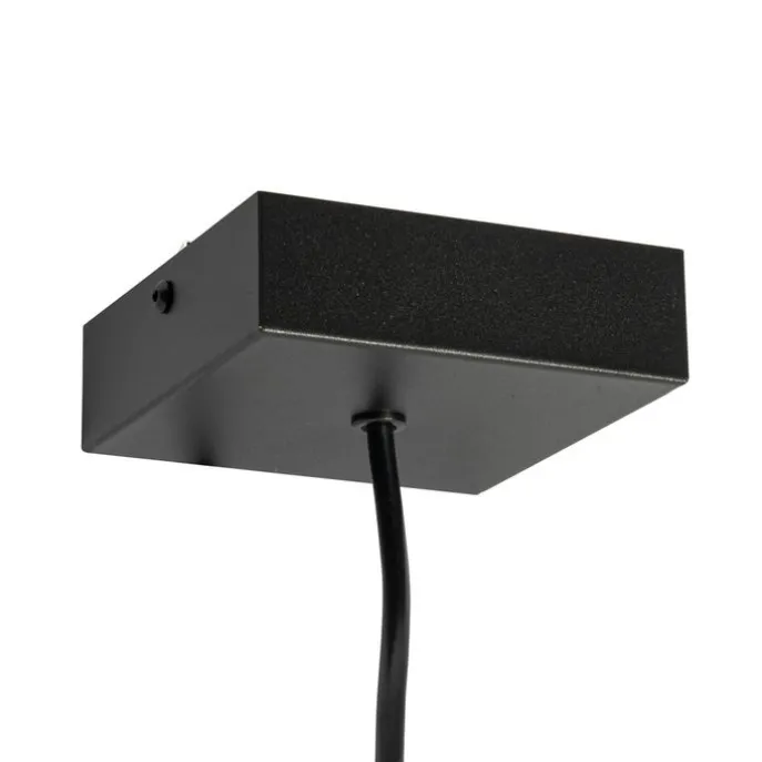 Voeding met vierkante bevestigingsplaat voor 1-fase rail zwart - Iconic