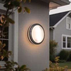 Wand- en plafondlamp donkergrijs 2-lichts IP54 - Glow