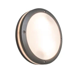 Wand- en plafondlamp donkergrijs 2-lichts IP54 - Glow