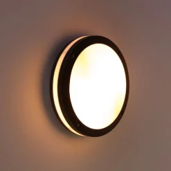 Wand- en plafondlamp donkergrijs 2-lichts IP54 - Glow