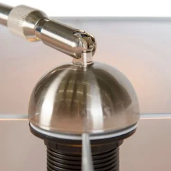 Wandbooglamp staal met kap blauw 50/50/25 verstelbaar