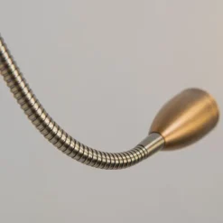 Wandlamp brons incl. LED met leesarm - Brescia Combi