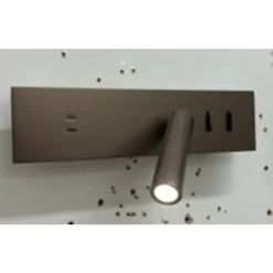 Wandlamp brons verstelbaar met USB-C incl. LED - Modric