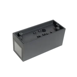 Wandlamp donkergrijs 2-lichts IP44 met bewegingssensor - Baleno