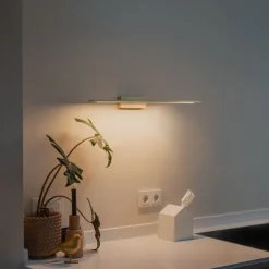 Wandlamp messing 62 cm incl. LED IP44 - Jerre