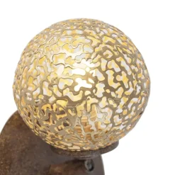 Wandlamp roestbruin verstelbaar met schakelaar - Kreta