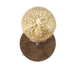 Wandlamp roestbruin verstelbaar met schakelaar - Kreta