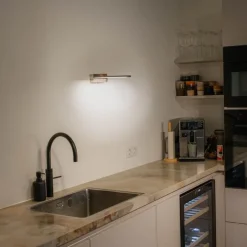 Wandlamp staal 62 cm incl. LED IP44 - Jerre