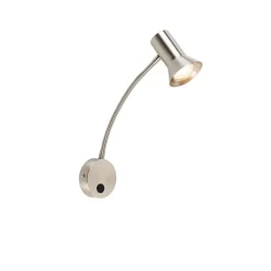 Wandlamp staal met flexarm - Karin flex