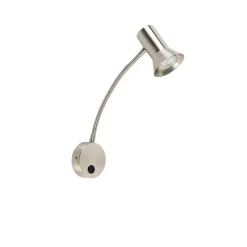 Wandlamp staal met flexarm - Karin flex