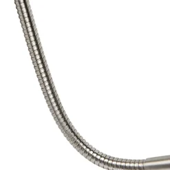 Wandlamp staal met flexarm en kap wit 18 cm - Brescia Combi