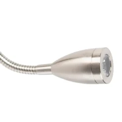 Wandlamp staal met velours kap bloemen met goud - Brescia