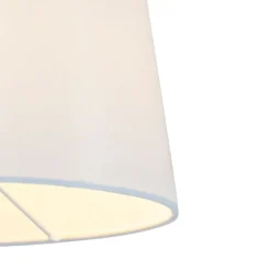 Wandlamp staal met witte kap en verstelbare arm - Ladas Deluxe