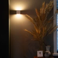 Wandlamp wit incl. LED en touch dimmer oplaadbaar - Joris