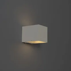 Wandlamp wit incl. LED en touch dimmer oplaadbaar - Joris