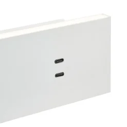 Wandlamp wit verstelbaar met USB-C incl. LED - Modric