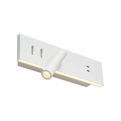 Wandlamp wit verstelbaar met USB-C incl. LED - Modric