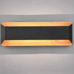 Wandlamp zwart 35 cm incl. LED 3-staps dimbaar - Tyko