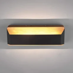 Wandlamp zwart 35 cm incl. LED 3-staps dimbaar - Tyko