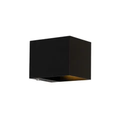 Wandlamp zwart incl. LED en touch dimmer oplaadbaar - Joris