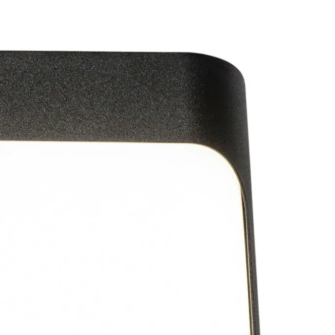 Wandlamp zwart incl. LED IP44 met bewegingssensor - Khuvan