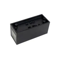 Wandlamp zwart 2-lichts IP44 met bewegingssensor - Baleno