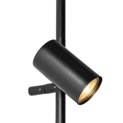 Wandlamp zwart met voetschakelaar 3-lichts - Jeana Luxe