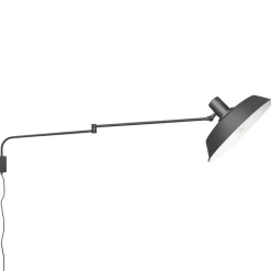 Wandlamp zwart verstelbaar met schakelaar - Danielle