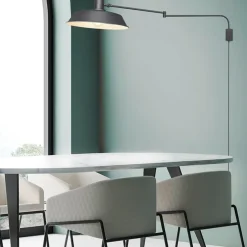 Wandlamp zwart verstelbaar met schakelaar - Danielle