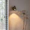 Wandspot brons draai- en kantelbaar met schakelaar - Karin 1