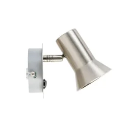 Wandspot staal draai- en kantelbaar met schakelaar - Karin 1