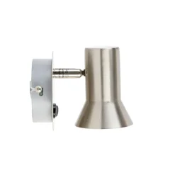 Wandspot staal draai- en kantelbaar met schakelaar - Karin 1