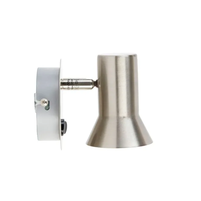 Wandspot staal draai- en kantelbaar met schakelaar - Karin 1